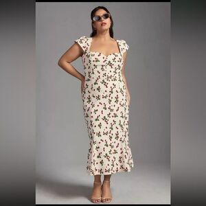 Anthropologie Cecily Cherries Pin-Up Girl Dress 2x